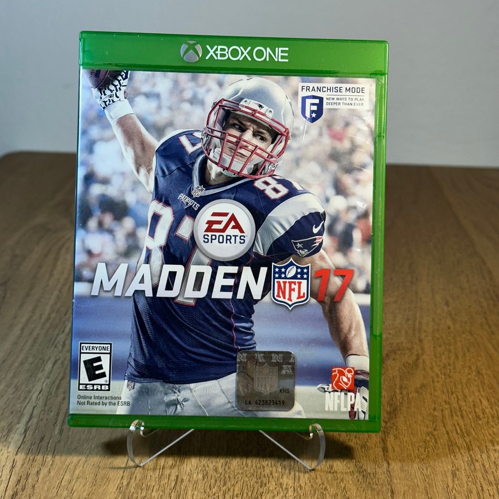 EA Sports Madden NFL 17 Xbox One Green Case Cover Art Manual NO GAME GOOD